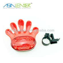 Hand shaped 5 led reflector bicycle tail light